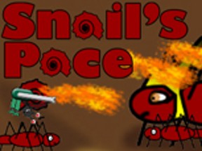A screenshot showing the Snail's Pace Title Screen